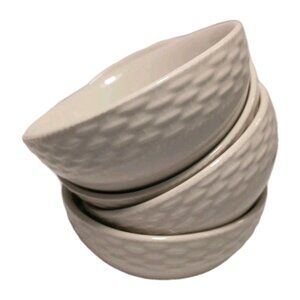 Basketweave Tabletops Gallery 4 Fruit Dessert Sauce Bowl 4" Stoneware